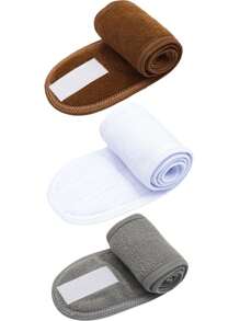 1 pezzo/2 pezzi/3 pezzi Fascia regolabile per spa e trucco da donna, adatta per il lavaggio del viso, accessorio morbido per asciugamano e acconciatura, accessori per la cura della pelle, bellezza, prodotti per la cura della pelle, spa, cura di sé, strumenti per la cura della pelle, cura del viso, forniture per estetista, pelle, detergente viso, trattamento viso