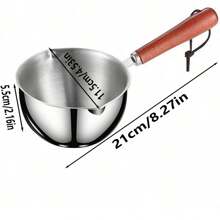 Hot Oil Pouring Oil Special Small Pot Stainless Steel Oil Pot Mini Household Stir-Fry Oil Multi-Function Burning Oil Pouring Hot Oil Pot