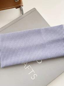 1 件新款针织发带女士时尚宽弹力头带运动瑜伽瑜伽发带柔软洗脸化妆头带女新款固定针织头带运动瑜伽吸汗记录弹力女士单色额韧带新款发带针织弹力运动瑜伽头带 - 彩色 - 查看 15