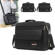 180 Degree Opening Laptop Bag 38cm*28cm*13cm, Business Briefcase Gift For Men & Women, Shoulder Strap Crossbody Bag, Office Bag, Laptop/Notebook Carrying Case, Valentine's Day Gift