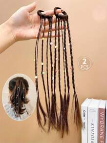 2 Phụ kiện tóc thời trang cho trẻ em Dây buộc tóc tổng hợp nhiều màu thời trang cho bé gái - Nhiều màu - Xem 8