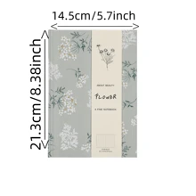 1pc A5 Hardcover Thick Notebook Chinese Style Press-Line Journal Back To School - A5 - View 8