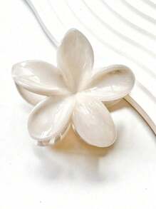 3/2/1pc Large Acrylic Ombre Flower Hair Claw Clips, Simple & Elegant Design, Suitable For Updo, Casual Or Travel Wear,Flower Claw