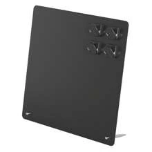 FANXI 带支架的磁性公告板，用于桌面的磁性板，带磁性夹的金属板，用于磁铁展示，学校用品，返校