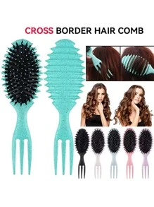 这款梳子由尼龙和荞麦秆制成，是完美的情人节礼物。它具有按摩功能，干湿发均可使用，轻松梳理头发，令秀发顺滑不打结。小巧便携，易于携带。 - 彩色 - 查看 9