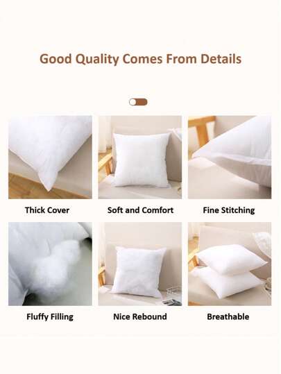 Piece Wit ative Kussen Moderne Rectangular High Elasticity Polyester Fiber Core Lumbar Cushion. Practical Home, Office, Camping, Bedding, Inserts, Pillows Bed view 4