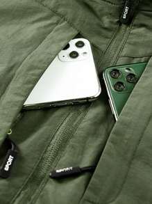 1 pieza Chaleco para hombre, nuevo Chaleco utilitario de primavera/verano para exteriores - Verde militar - Ver 5