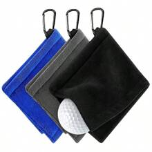 1pc Golf Ball Cleaning Towel, Ultra-Fine Fiber Scrub Cleaning Towel, Outdoor Sports Towel