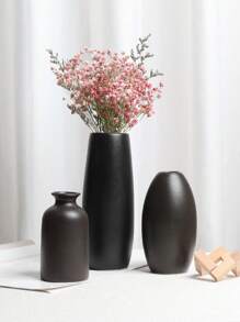 1 件黑色/白色陶瓷花瓶-花瓶干花花瓶适用于现代家居装饰，适合门厅客厅壁炉卧室厨房，可作为精美礼物 - 彩色 - 查看 5