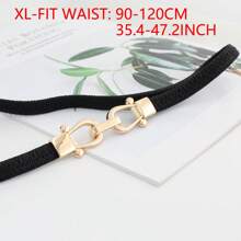 1 Pc Plus Size Solid Color Casual Elastic Waist, Multi-Color, All-Season Summer, School Fall, Autumn, Halloween - Multicolor - View 19