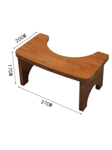 1PC Bamboo Toilet Stool Squat Adult,Portable Toilet Potty Stool,Constipate Helper Stool For Bathroom,Curved Build, Bump-Proof - Stool - View 15
