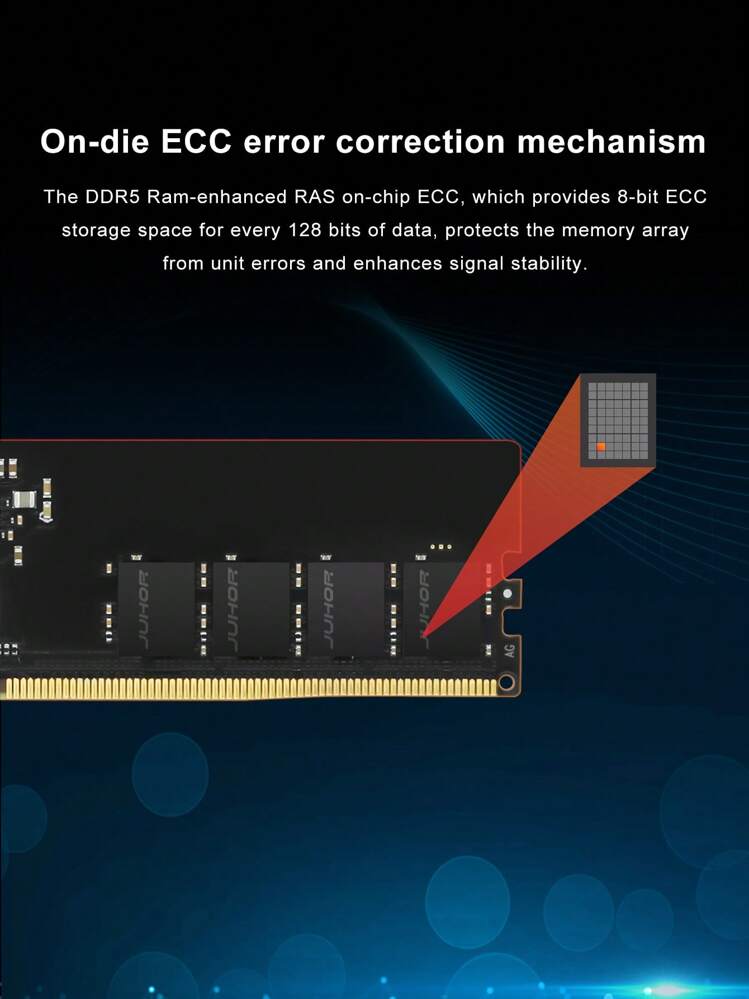 JUHOR DDR5 16GB 6000MHz 6400MHz 32GB(16GBX2) High Performance