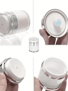 真空泵罐，50/30/15 毫升保湿霜泵，可再填充旅行霜瓶，面霜罐真空瓶，用于乳液的旅行霜瓶，用于乳液、面霜、化妆品、便携式配件存储