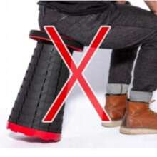 Taburete plegable portátil telescópico asiento camping telescópico ajustable al aire libre rojo, taburete plegable camping taburete asiento pesca senderismo al aire libre, silla plegable taburete plegable para casa camping jardín, taburete telescópico camping pesca silla plegable portátil