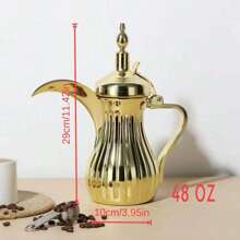 Stainless Steel 304 Gold Textured Coffee Pot, Tea Kettle, Water Pot, Spout Pot, Palace Pot Back To School