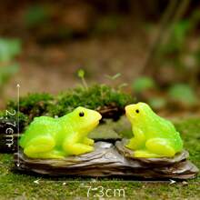 各种动物雕像，适合亲子装饰，微型动物雕像，可爱的亲子动物套装，娃娃童话花园动物模型，娃娃屋微型模型，树脂工艺苔藓盆景装饰，卡通花园配件，人造花园装饰，适合春季花园装饰