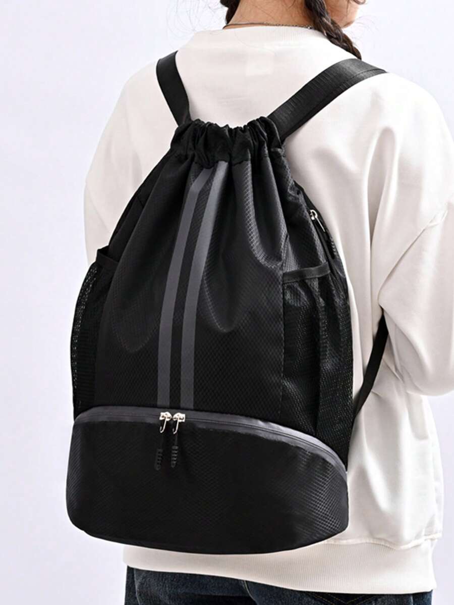 Balo thể thao rút dây nhẹ, Túi đựng đồ tập thể dục ngoài trời, Túi đựng đồ du lịch tập yoga thông thường