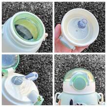 Sanrio Kuromi Water Cup 690ml Cute Plastic Cup With Straw Water Bottle Portable