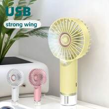 1个全新USB手持风扇，可充电便携式喷雾风扇，迷你桌面风扇，纳米雾化加湿器，礼品装，带水箱的手持便携风扇，USB供电迷你风扇，静音设计，适合学生，大尺寸 - 彩色 - 查看 8