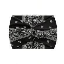 1 pièce/4 pièces Set Bandeau de yoga antidérapant pour femmes avec motif fleur de noix de cajou dans un style bohème, design croisé respirant, essentiel pour le fitness et les sports de vacances