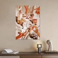 Set de 1 pieza/3 piezas de arte decorativo vintage, murales clásicos modernos con estética minimalista, aptos para apartamentos universitarios, salas de estar, dormitorios, aulas, cocinas, baños, carteles de arte de pared SIN marco