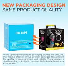 Oktape 1 卷未剪裁运动机能胶带，专业粘性和防水 K 型胶带，用于肌肉支撑，多功能运动胶带，2 英寸 X 16.4 英尺 - 黑色健身房配件绷带运动胶带 - 黑色 - 查看 3