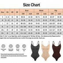 Women Backless Shapewear Bodysuit Tummy Control Body Shaper Smooth Snatched Waist Thong Body Suit Slimming Body  Camisole - 米色 - 查看 10