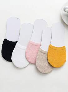10 Pairs Women's Thin Open-Toe Anti-Slip Half Toe Invisible High Heel Socks, Spring/Summer