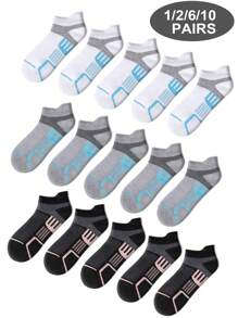 1/2/6/10 Pairs Women Ankel Socks, Women Breathable Low Cut Socks Soft Athletic Daily Comfortable Socks - Multicolor - View 4