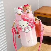 (550ml/18.6oz) in acciaio inossidabile 316 con capacità elevata e cannuccia isolata - Tazza da viaggio per auto e ambienti esterni - Tazza con tema personaggio  per tutte le stagioni - Regali ideali per la famiglia - Senza BPA
