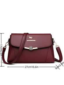 Fashionable New Casual Versatile Chic Elegant Retro Classic Premium Quality Women Shoulder & Crossbody Bag, Suitable For Commuting, Outing, Dating, And Shopping