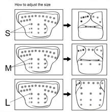 10 Stücke/6 Stücke/3 Stücke/2 Stücke/1 Stück AWJ Mesh-Futter Babytuch-Windel mit Bauchplatte, in einer Größe verstellbar, waschbar und wiederverwendbar für Baby Mädchenund Jungen - Verschiedenfarbig - Übersicht 11