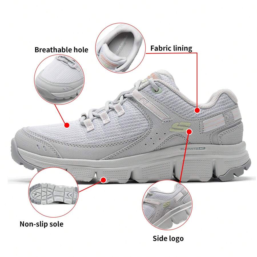 Skechers Zapatillas de fitness para mujer, cómodas para el uso diario y ligero al aire libre, zapatillas de running y entrenamiento de baja altura, livianas y cómodas, zapatos casuales duraderos para exteriores 180271-LTGY