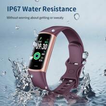 SIEMORL Smartwatch mit vielen Sportmodi, Wecker, Sitzzeit-Erinnerung, Menstruation-Erinnerung und Musikwiedergabe. Modische, kompakte und leichte Smartwatch in Makronenfarbe