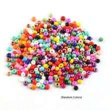 5200pcs 3mm Glass Seed Jewelry Making Kit For DIY Handicrafts And Bracelet, Necklace, Earrings, Ring Jewelry Making, Beading Set Box For Beginners (Random Colors)