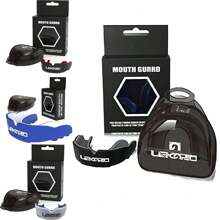 الحماية لأنشطة الرجبي والكرة السلة والفنون القتالية وملاكمة التايلندية والساندا والملاكمة، تجهيزات رياضية للكبار،واقي الأسنان الرياضي من المادة الإسفنجية المحمية - متعدد الألوان - مشاهدة 2