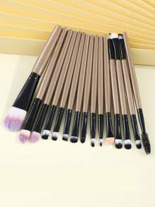 15pcs Professional Makeup Tools Set .Soft Long Aluminum Tube Makeup Brush Set,Powder Brush Contour Brush Blush Brush Highlight Brush Eyeshadow Brush Eyebrow Brush Eyelash Brush Shadow Brush Blending Brush Smudge Brush,Makeup Tools With Soft Fiber For Easy Carrying,Brush For Travel,Gift For Women&Girls