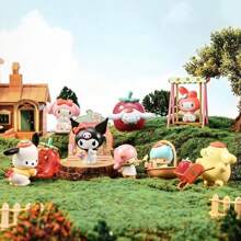 Sanrio Hello Kitty Strawberry Farm Plush Figurine Desktop Decor, Gift For Girls Birthday