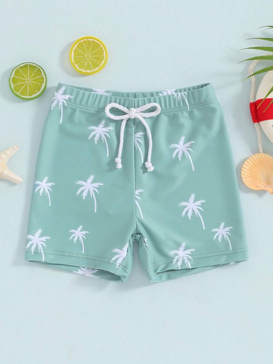 Baby Boys Swim Shorts Trunks Toddler Swim Shorts Swimsuits Infant Boys Bathing Suit Swimsuit Toddler Boy Swimwear - 薄荷綠 - 查看 1