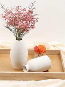 1 件黑色/白色陶瓷花瓶-花瓶干花花瓶适用于现代家居装饰，适合门厅客厅壁炉卧室厨房，可作为精美礼物 - 彩色 - 查看 4