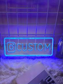 Néon personnalisé, lampe LED à impression UV personnalisée, luminosité réglable, alimentée par USB, fixation murale, à usage multiple pour chambre, salon, bar, dortoir, parc d'attractions, école, bureau, décoration de fête, cadeau idéal pour la maison et les amis. Néon personnalisé en forme d'étoile, enseigne lumineuse au néon LED personnalisée