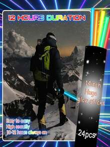 30PCS 14in Large Size Party Glow Stick, Super Bright Glow Stick, High Quality Super Aid Stick, Glow 12~16 Hours, Colorful Wedding Glow Stick, Suitable For Parties, Concerts, Bars, Nightclubs,Outdoor, Camping, Sports Glow Sticks, Glow Party Supplies, Glow In The Dark, Gifts, Party Lighting Supplies, Party Decorations, Gift Recommendation.