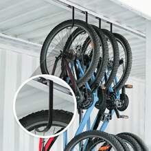 Ferraycle 12 PCs Add On Storage Hook Accessory Overhead Garage Hooks For Ceiling Rack And Wall Shelving, Bike Hanging Flat, Black No Need To Be Powered On