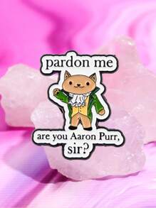 1 件装可爱引文珐琅别针胸针松针翻领别针徽章背包服装配饰动物珠宝朋友礼物 - 彩色 - 查看 5