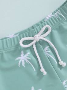 Baby Boys Swim Shorts Trunks Toddler Swim Shorts Swimsuits Infant Boys Bathing Suit Swimsuit Toddler Boy Swimwear - 薄荷綠 - 查看 4