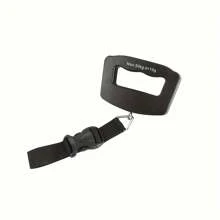 1 pieza Báscula digital de mano para equipaje de 110 lbs/50 kg, báscula para equipaje con correa, báscula de mano, báscula electrónica portátil, báscula rápida con pantalla LCD retroiluminada, esenciales de viaje, sin baterías incluidas, regalo de Navidad, Acción de Gracias, Año Nuevo