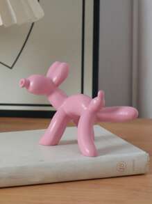 1pc Resin Balloon Dog Statue - Modern Nordic Style, Luxury Design, Suitable For Living Room, TV Cabinet And Coffee Table Decor, Blue, White, Pink, Orange Colors Available