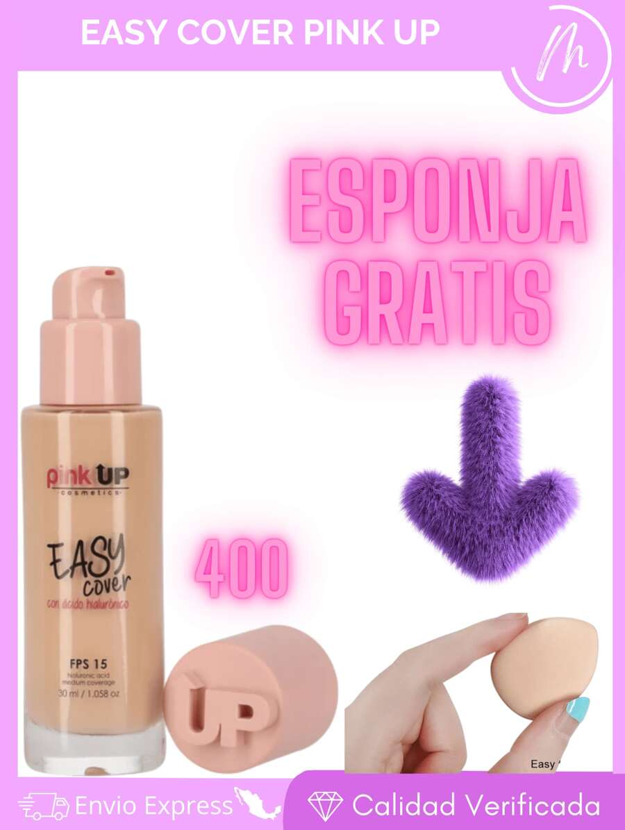 Easy Cover Pink Up Foundation, Pink Up Face Makeup, Medium Coverage Makeup