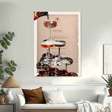 Set de 1 pieza/3 piezas de arte decorativo vintage, murales clásicos modernos con estética minimalista, aptos para apartamentos universitarios, salas de estar, dormitorios, aulas, cocinas, baños, carteles de arte de pared SIN marco