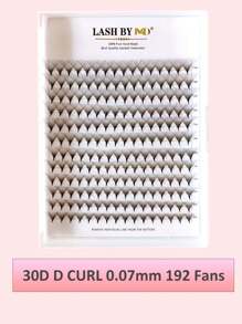 1 Box 168-240pcs Pre-Made Pointed 20D/30D/40D Eyelash Clusters. Medium-Long Stem Pre-Made Eyelash Clusters, Handmade Cluster, 0.07mm D-Curl, 8-15mm Length - D - View 10